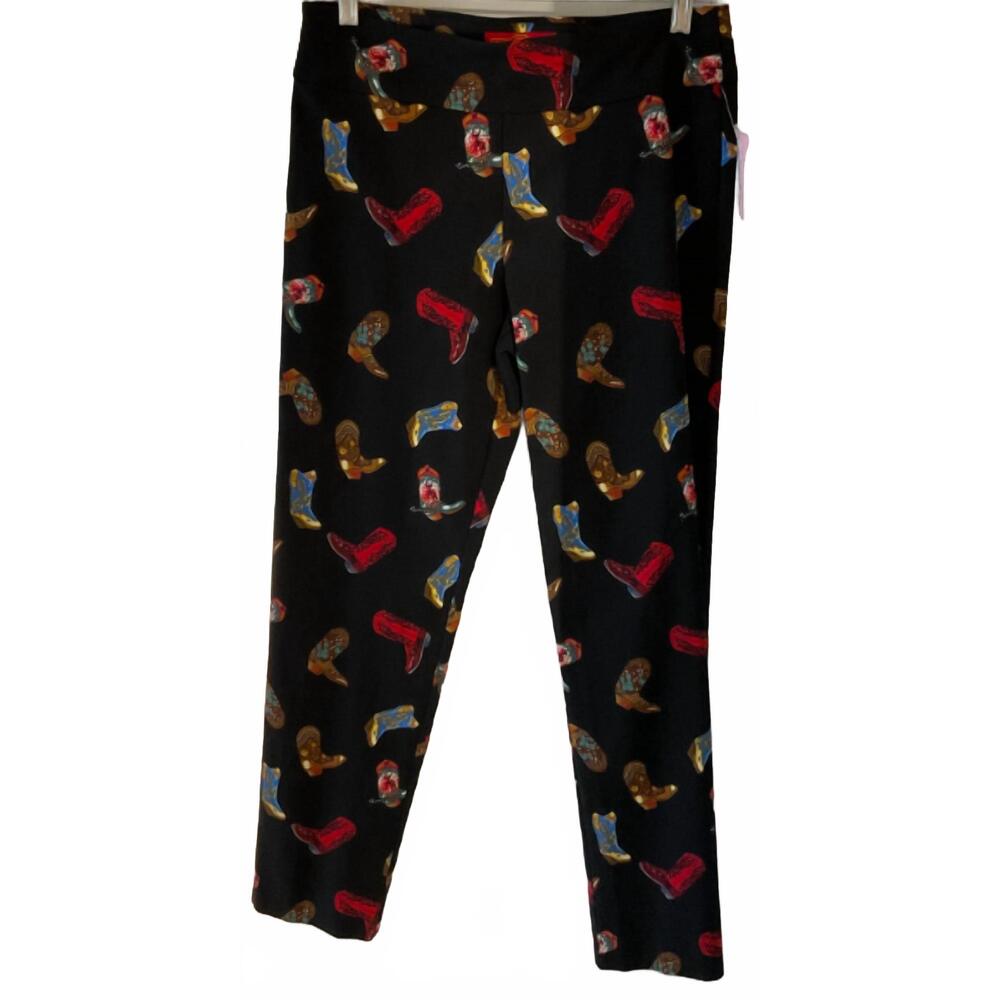 NEW KRAZY LARRY women's cowboy pants in black